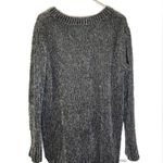 Orvis Beautiful  Womens Marled Phantom Grey Chenille Tunic Sweater Size LG EUC Photo 3