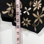 Vintage AGAPO‎ embroidered vest 100% cotton women’s SIZE MEDIUM Black Photo 5
