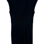 Loft Black Lightweight Cap Sleeve V-Neck Pullover Cotton Summer Dress Size S Photo 1