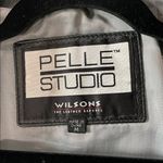 wilson's leather Pelle Studio  Blazer Style Jacket Black Size Medium Vintage Y2K Photo 9