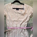 Abercrombie & Fitch  Womens Jumpsuit Pink V-Neck Short Sleeve Belted Casual Photo 8