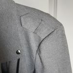 Lane Bryant Moto Jacket Sz 22 Gray Rayon Biker Style Motorcycle Rockabilly Punk Photo 5