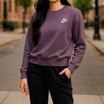 Nike Heathered Purple Crewneck Sweatshirt Photo 0