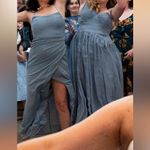 Azazie  Kalea Dusty Blue bridesmaid dress Photo 5