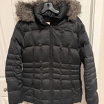 Calvin Klein  Duck Down Parka Sz L Black Puffer jacket Coat Removable Hood Photo 0