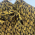 ZARA  Mock Neck Printed Maxi Dress Balloon Sleeve Smocked Waist Size XS preppy Photo 7