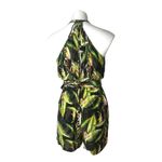 BCBGMAXAZRIA Romper Black Birds of Paradise Tropical Women's Size S ($198) Photo 8