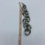 Michael Kors Silver Tone Chunky Chain Link Bracelet luxury designer fancy extra Photo 2