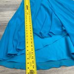David's Bridal Blue Chiffon Midi Dress w Zip Garment Bag Style: F12284 Size 12 Photo 14