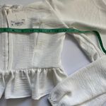 Altar'd State  Women's White Off-Shoulder Top Size Small NWT Photo 6