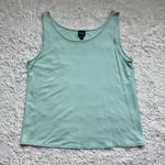 Eileen Fisher Silk Shell Tank Top L Mint Green Pastel Minimalist Coastal Capsule Photo 1