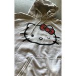 Sanrio Hello Kitty Women’s Sz Large Sweater Hoodie  White Wink Hello Kitty Photo 10