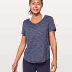 Lululemon  Heathered Blue Short Sleeve Tee Size 10 Photo 5