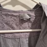 Kenar 100% Linen Jacket Women Sz L Grey Lightweight Casual Coastal lagenlook Photo 3