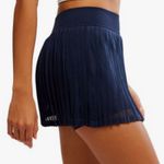 Free People  Rally Ruffle Mini Skort Navy. Size Medium/Large. New With Tags. Photo 2