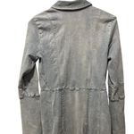 Free People  Thea Blue Denim Long Bell Sleeve Mini Dress Size Small Photo 8