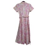 Hill House The Lily Dress Candy Kaleidoscope Pink Yellow Linen Midi XXS New Photo 4