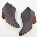 Frye  Reina Jeans Western Ankle Bootie Boot Nubuck Leather Photo 0