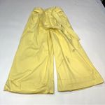 Adam Lippes  Tie Waist Wide Leg Pants Yellow Size 8 Photo 4
