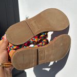 Soludos ankle tie wrap sandals multicolored red yellow blue rope flat size 7 Photo 4