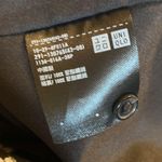 Uniqlo Baby Doll 3/4 Sleeve Dress Black Ditsy Floral Peter Pan Collar Size M Photo 12