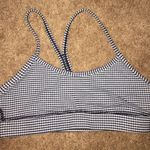 Lululemon KENZIE ZEIGLER reposh Black and White Checked  Sports Bra Photo 4