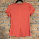 The North Face Top Womens Small Orange FlashDry Athletic V-Neck Performance Tee Photo 1