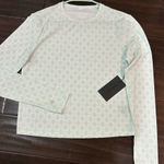 NWT Bad Birdie Women's BadElements Cooling Golf Shirt Light Green Pattern Small Photo 0