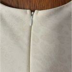 Cashet white shimmer animal/snake print above knee beaded peplum dress Size 10 Photo 8