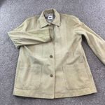 DKNY  Classic Beige Suede Blazer Jacket Womens Size Medium Button Front Pockets Photo 0
