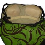 Mainstream Green & Brown One Piece Swimsuit, Blouson, Double Strap, Lined, 8 NWT Photo 5