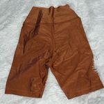 Aerie  Ribbed Burnt Orange Crossover Biker Shorts Size Small Photo 3