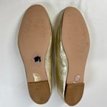J.Crew Womens Metallic Gold Leather Ballet Flats Bow Round Toe Slip On Shoes 8.5 Photo 7