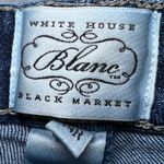 White House | Black Market  Blanc Bootcut Blue Jeans Womens 14R Denim Dark Stretch Photo 3