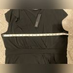 Apt. 9  Faux-Wrap Sleeveless‎ Black and green Dress Womens size Petit XL Photo 12