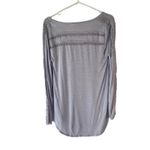 Anthropologie Delletta Women's Size Small Light Blue Blouse Cottage Rayon Light Photo 2