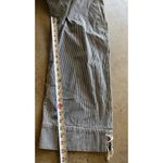 Ralph Lauren Vintage Jeans Co. Pants 12 Blue White Stripe Cropped Cargo Pockets Photo 6