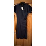 Frame  RUCHED FRONT DRESS navy Organic Cotton Size XS New With Tags Photo 1