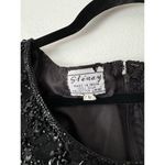 Stenay Beaded Silk Black Short Sleeve Formal Knee Length Sequin Dress Size 6 Photo 6