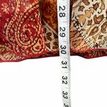 Laura Ashley Silk Midi Skirt Womens 4 Rust Red Ethnic Artsy Y2K Boho Hippie Photo 8