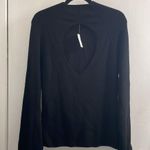 Banana Republic , chase cut out 100% merino wool, black sweater, new size large Photo 1