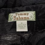 Tommy Bahama  Pants Womens 6 Black‎ Gray Floral Silk Cropped Casual Dark Floral Photo 6