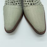 Free People  White Gray In The Loop Woven Ankle Boots Women's size 41 / 10.5 Photo 6