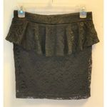 Charlotte Russe  Black Lace Peplum Skirt Photo 1