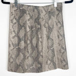 ZARA Faux Leather Snake Skin Mini Skirt Sz XS Photo 0