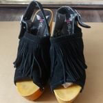 Penny Loves Kenny Sonya Platform Fringe Sandal 9.5 Shooties Festival Cowgirl Photo 0