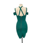 Bebe  x Naven Half Sleeve Bandage‎ Bodycon Dress Botanical Green Size XXS Photo 4