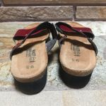 Naot Ashley Rhinestone slide sandals leather burgundy patent 42 11 Red Photo 6