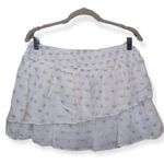 ZARA  Ruffle Rushed Polka Dot Mini Skirt Photo 1
