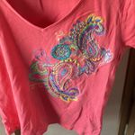 Ralph Lauren Lauren  Embroidered and embellished Women's Top petite medium Photo 1